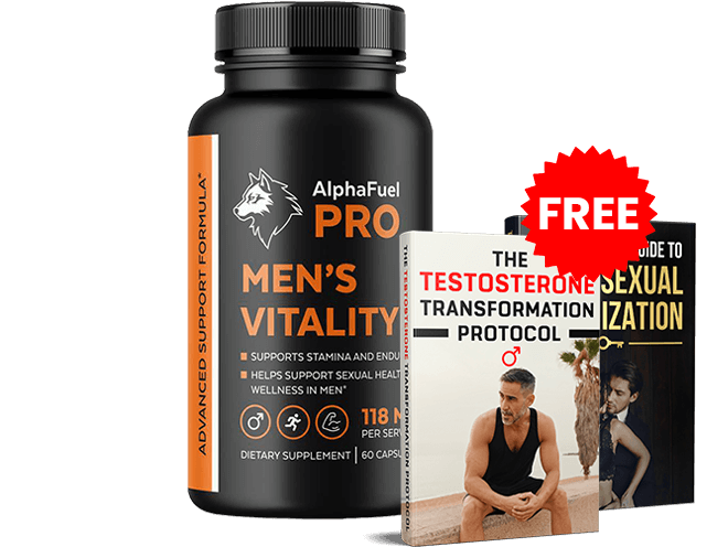 AlphaFuel Pro V2 bottle, official product packaging