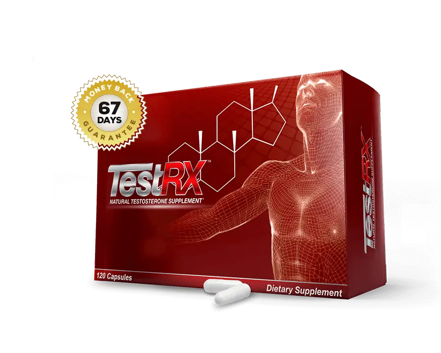 TestRX bottle, official product packaging