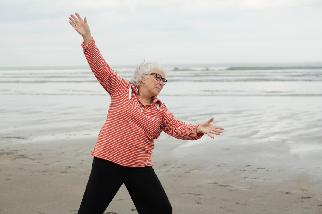 An active woman doing light exercise, representing pelvic floor health and lifestyle management